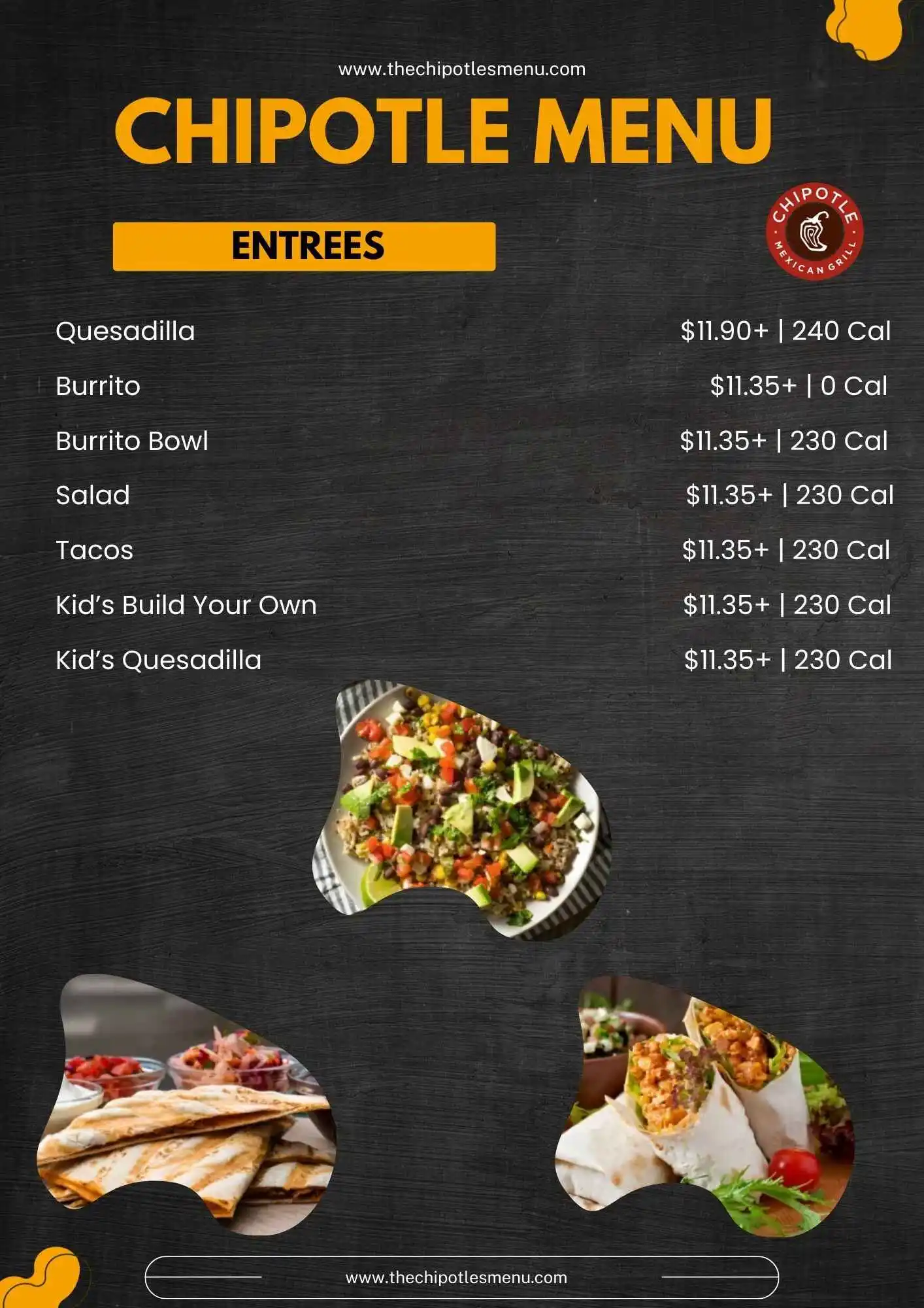Chipotle Entrees